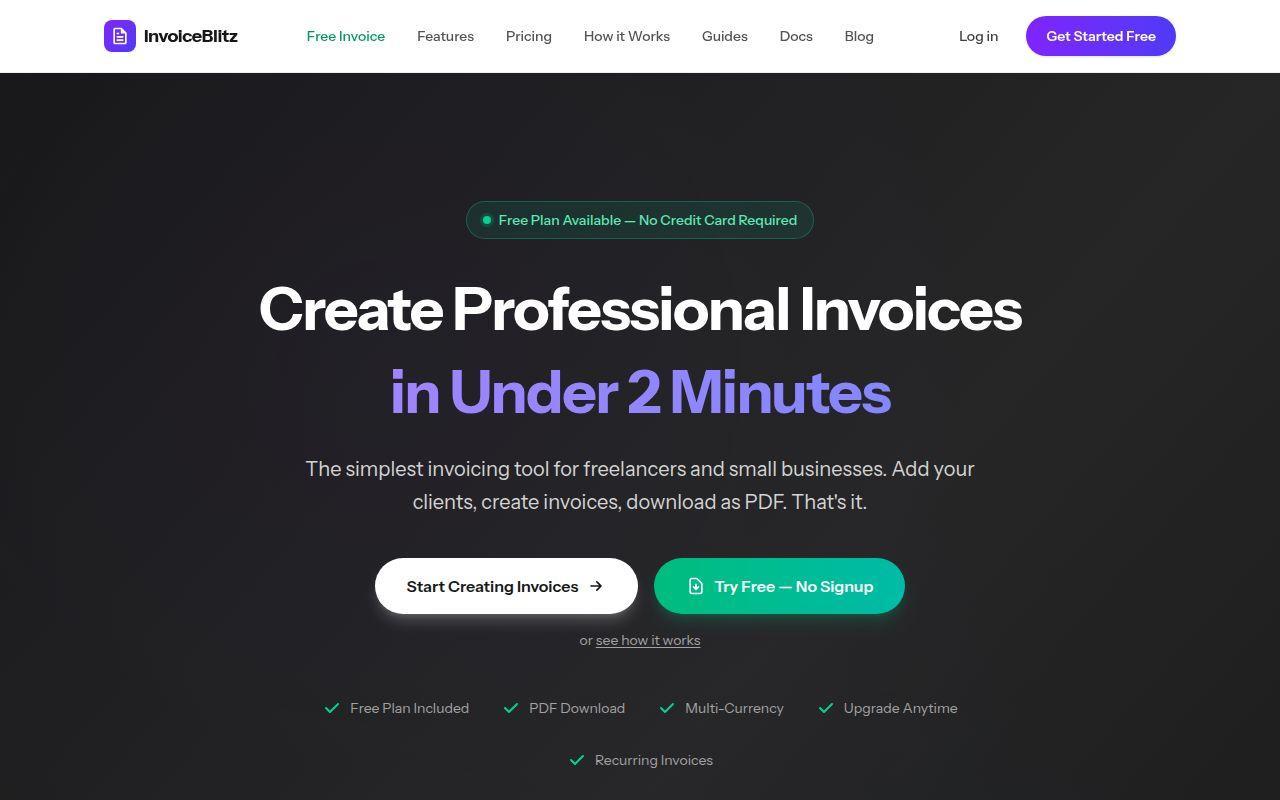 InvoiceBlitz screenshot